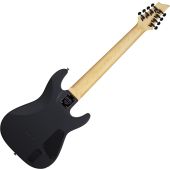 Schecter Demon 8 Left Handed Electric Guitar in Aged Black Satin, 3668