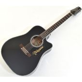 Takamine EF381DX Dreadnought Acoustic Electric 12 String Guitar Black, JTAKEF381DX