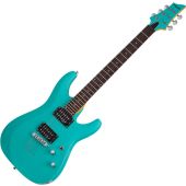 Schecter C-6 Deluxe Electric Guitar Satin Aqua, SCHECTER428