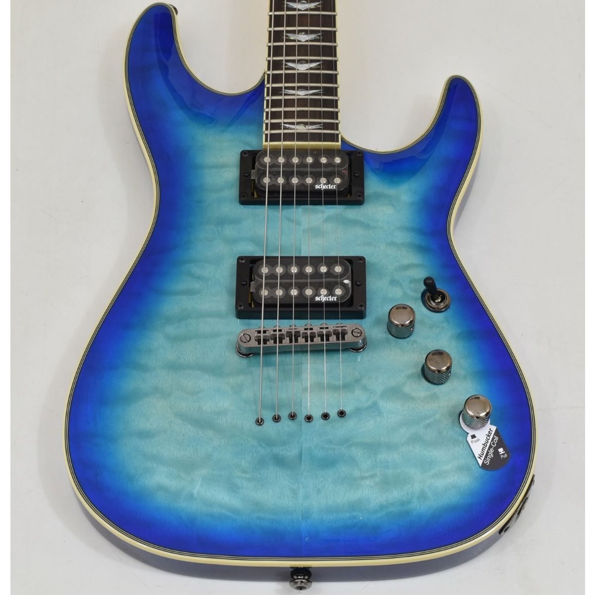 Schetter Omen Extreme-6 TOB トランスオーシャンブルー Schecter Omen Extreme-6 Guitar Ocean Blue Burst B-Stock 0317 - 2015 |