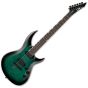 ESP LTD H3-1000 Electric Guitar Black Turquoise Burst, LH31000FMBLKTB