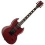 ESP LTD Viper-1000 Evertune Electric Guitar See Thru Black Cherry Satin, LVIPER1000ETQMSTBCS