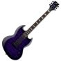 ESP LTD Viper-1000 Electric Guitar See Thru Purple Sunburst, LVIPER1000QMSTPSB