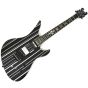 Schecter Synyster Custom-S Electric Guitar Gloss Black Silver Pin Stripes B-Stock 0205, SCHECTER1741