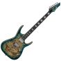 Dean Exile Select Burled Poplar Top Guitar in Satin Turquoise Burst, EXILE BRL STQB