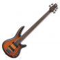Ibanez SRF705-BBF SR Workshop Series 5 String Electric Bass in Brown Burst Flat Finish, SRF705BBF