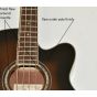 Ibanez AEB10E-DVS Artwood Series Acoustic Electric Bass in Dark Violin Sunburst High Gloss Finish 0520, AEB10EDVS.B