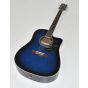 Ibanez PF15ECEWC-TBS PF Series Acoustic Guitar in Transparent Blue Sunburst High Gloss Finish 0573, PF15ECEWCTBS.B 0573