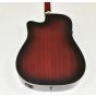 Ibanez PF28ECETRS PF Series Acoustic Guitar in Transparent Red Sunburst 0057