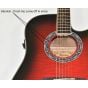 Ibanez PF28ECETRS PF Series Acoustic Guitar in Transparent Red Sunburst 0057