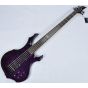 ESP LTD F-155DX Electric Bass in Dark See-Thru Purple B-Stock, LTD.F155DX.DSTP-B