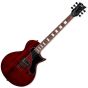 ESP LTD EC-201 Flat Top Guitar See Thru Black Cherry, LEC201FTSTBC