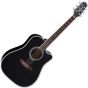 Takamine EF341SC Legacy Series Acoustic Guitar in Gloss Black Finish, TAKEF341SC