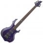 ESP LTD F-155DX Electric Bass in Dark See-Thru Purple, LTD.F155DX.DSTP
