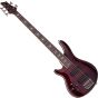 Schecter Omen Extreme-5 Left-Handed Electric Bass in Black Cherry Finish, 2047