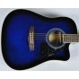 Ibanez PF15ECEWC-TBS PF Series Acoustic Guitar in Transparent Blue Sunburst High Gloss Finish SA150300756, PF15ECEWCTBS.B 0756