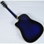 Ibanez PF15ECEWC-TBS PF Series Acoustic Guitar in Transparent Blue Sunburst High Gloss Finish SA150300754, PF15ECEWCTBS.B 0754