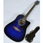 Ibanez PF15ECEWC-TBS PF Series Acoustic Guitar in Transparent Blue Sunburst High Gloss Finish SA150300754, PF15ECEWCTBS.B 0754