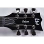 ESP LTD Deluxe EC-1000 Electric Guitar in Satin Black with Gloss Stripe, EC-1000 Black Stripe