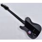 ESP LTD Deluxe TE-1000 Electric Guitar in Satin Black with Gloss Stripe, TE-1000 Black Stripe