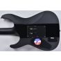 ESP LTD Deluxe M-1000 Electric Guitar in Satin Black with Gloss Stripe, M-1000 Black Stripe