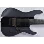 ESP LTD Deluxe M-1000 Electric Guitar in Satin Black with Gloss Stripe, M-1000 Black Stripe