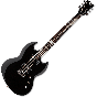 ESP LTD VIPER-200 Baritone Electric Guitar in Black, VIPER-200B BLK