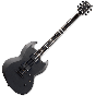 ESP E-II Viper Baritone Electric Guitar in Charcoal Metallic Satin, E-II Viper Baritone