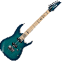 Ibanez RG Prestige RG652AHMFX Electric Guitar in Nebula Green Burst with Case, RG652AHMFXNGB