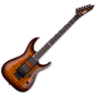 ESP LTD MH-401FR Quilted Maple Electric Guitar Dark Brown Sunburst, LMH401FRQMDBSB