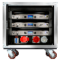Crown Audio Vrack 1200HD Loaded Amplifier Rack, GIT12HDVRACK