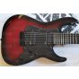 ESP LTD Alex Wade AW-7 Strings Guitar in Blood Red Sunburst Finish, AW-7-BLRSB.B