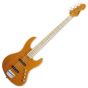 ESP E-II J-4QM AMB Amber Electric Bass Guitar, EIIJ4QMAMBA