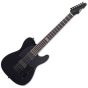 ESP E-II T-B7 Baritone Electric Guitar Black Satin, EIITB7BLKS