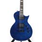 ESP Eclipse-II QM w/ Case Black Aqua Electric Guitar, EECLSTDBLKAQ