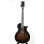 ESP Eclipse-II Standard QM w/ Case Dark Brown Sunburst Electric Guitar, EECLSTDDBSB