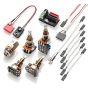 EMG 1 - 2 Pickup Conversion Wiring Kit Solderless Long Shaft Push/Pull PPP, 3336.00