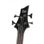 ESP LTD F-154 DX FM See Thru Black Prototype Bass Guitar, LF154DXSTBLK