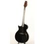 ESP LTD TL-6 BLK Thinline Black Left Handed Electric Acoustic Guitar, LTL6BLKLH