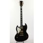 ESP Viper Standard Distressed Vintage Black Left Hand Electric Guitar, EVPIIDVBKLH