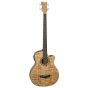 Dean Exotica Quilt Ash Acoustic Electric Bass GN EQABA GN, EQABA GN