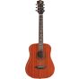 Luna Safari Muse Travel Guitar Acoustic Guitar Mahogany w/Bag SAF MUS MAH, SAF MUS MAH