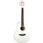 Luna Aurora Borealis 3/4 Acoustic Guitar White AR BOR WHT, AR BOR WHT