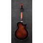 Ibanez AG Artcore Expressionist Left Handed Dark Brown Sunburst AG95QAL DBS Hollow Body Electric Guitar, AG95QALDBS