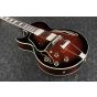 Ibanez AG Artcore Expressionist Left Handed Dark Brown Sunburst AG95QAL DBS Hollow Body Electric Guitar, AG95QALDBS