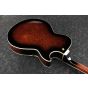 Ibanez AG Artcore Expressionist Left Handed Dark Brown Sunburst AG95QAL DBS Hollow Body Electric Guitar, AG95QALDBS