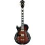 Ibanez AG Artcore Expressionist Left Handed Dark Brown Sunburst AG95QAL DBS Hollow Body Electric Guitar, AG95QALDBS