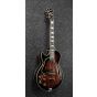 Ibanez AG Artcore Expressionist Left Handed Dark Brown Sunburst AG95QAL DBS Hollow Body Electric Guitar, AG95QALDBS
