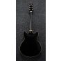 Ibanez JSM20 BKL John Scofield Black Low Gloss Hollow Body Electric Guitar w/Case, JSM20BKL