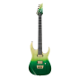 Ibanez Luke Hoskin Signature LHM1 TGG Transparent Green Gradation Electric Guitar w/Bag, LHM1TGG
